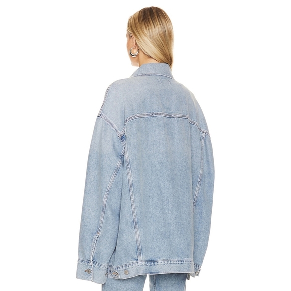 AGODLE Wayne Denim Jacket Small S Aritzia Revolve - Picture 5 of 13